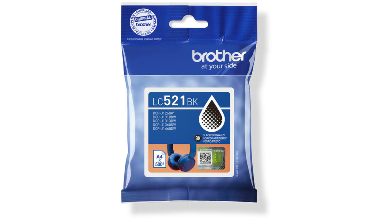 Inktcartridge Brother LC-521BK zwart