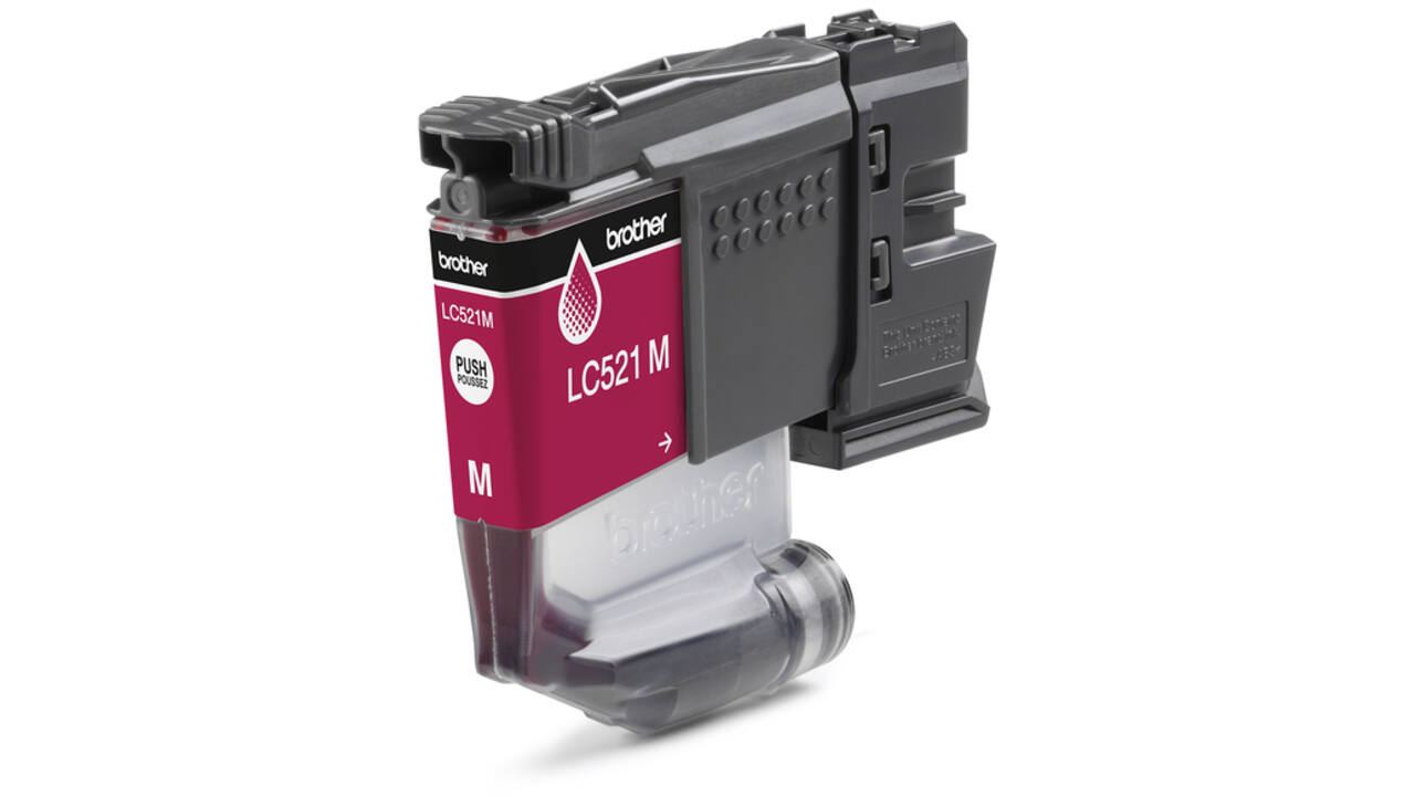 Inktcartridge Brother LC-521M rood