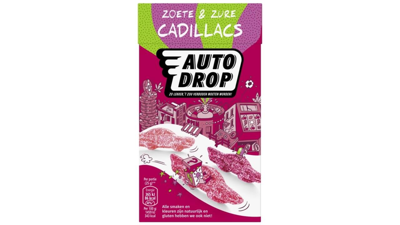 Autodrop zoete en zure Cadillacs pak 270gr