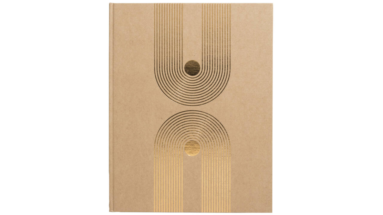 Gastenboek Exacompta Graphik 270x220mm blanco kraft