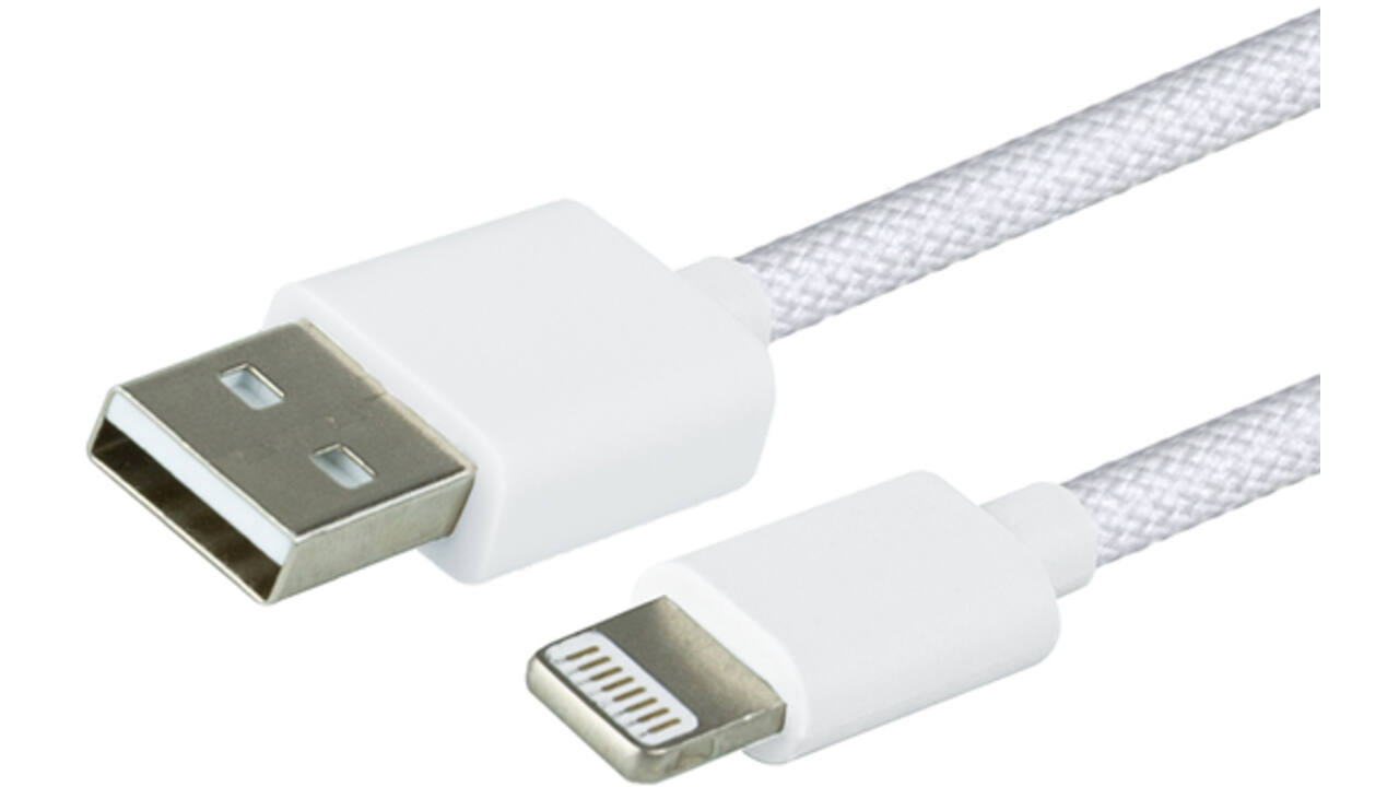 Kabel Green Mouse USB-A to Lightning data Woven 1m