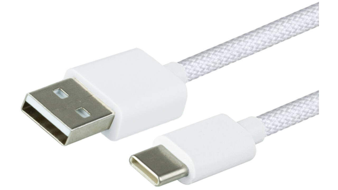 Kabel Green Mouse USB-A to USB-C data Woven 1m