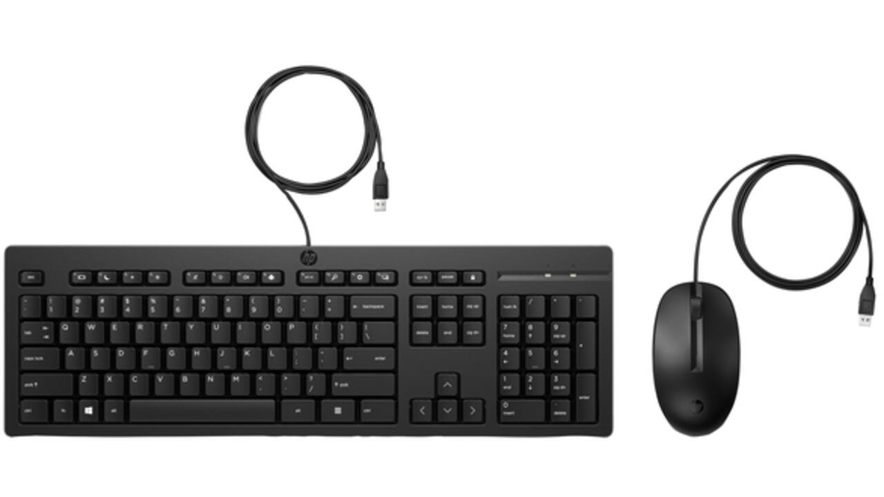 Toetsenbord + muis HP 225 bedraad