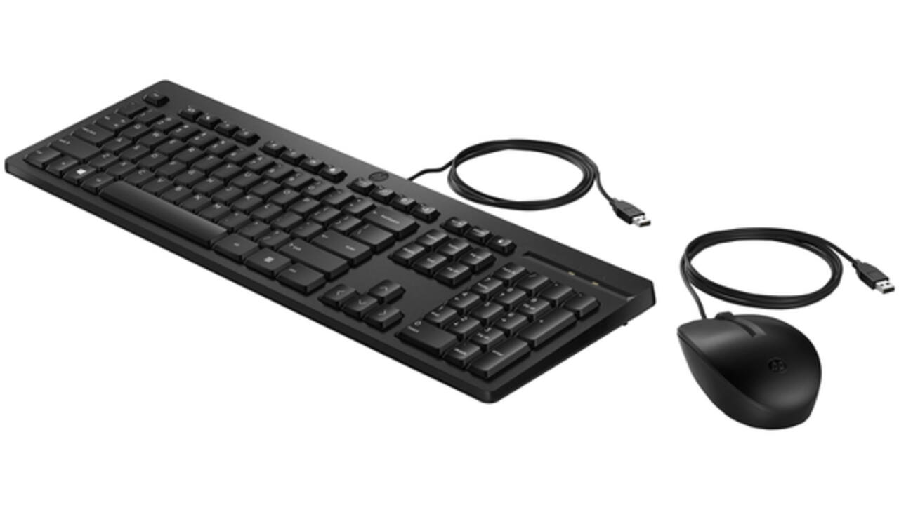Toetsenbord + muis HP 225 bedraad