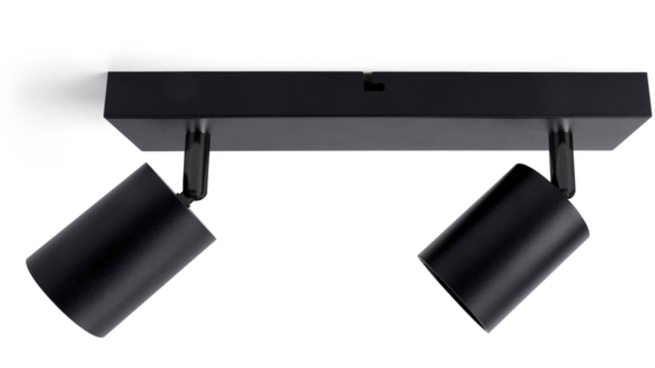Plafondspot Integral Siena 2 spot IP20 GU10 zwart