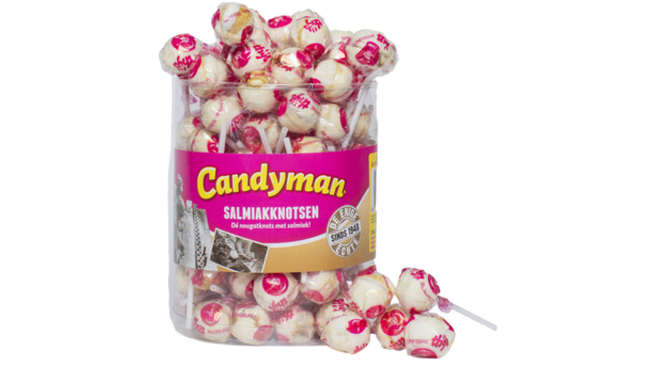 Lolly Candyman Salmiakknotsen 60 stuks