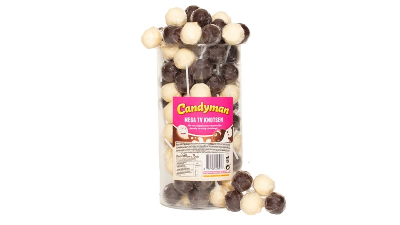 Lolly Candyman mega tv knotsen 75 stuks