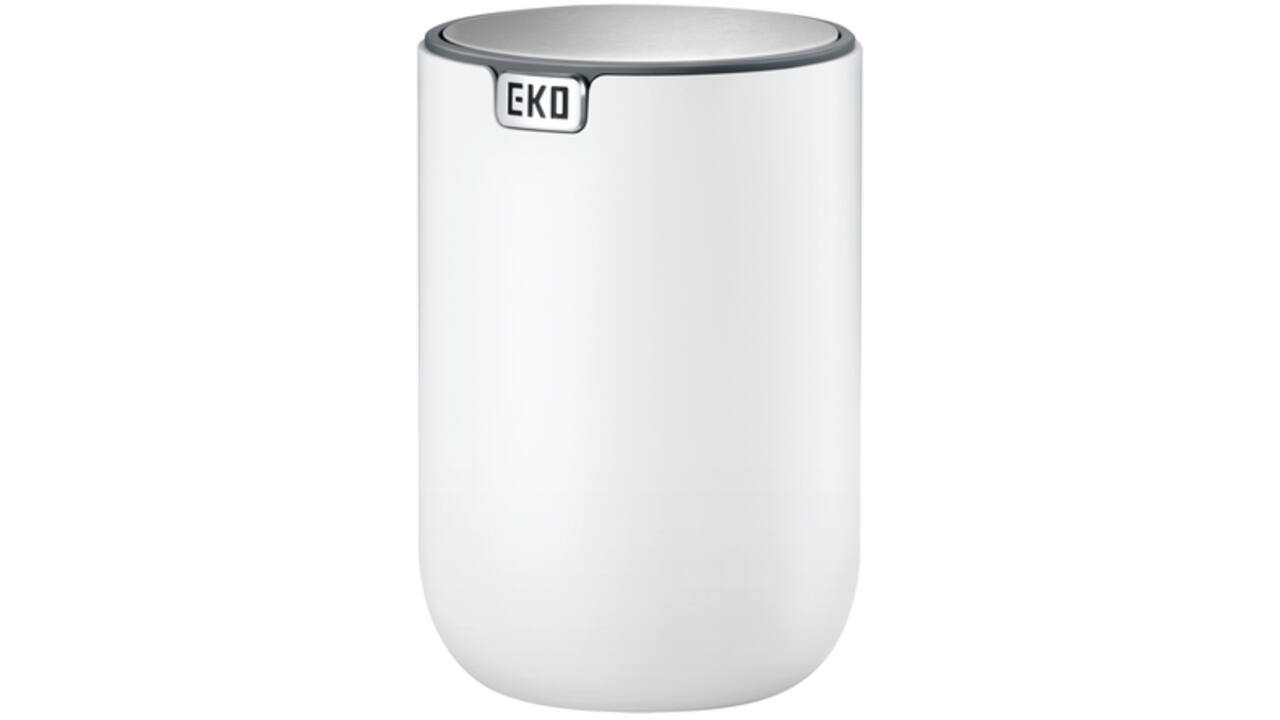 Afvalbak EKO Fandy 2 tafelmodel met swingdeksel 2,2 liter wit