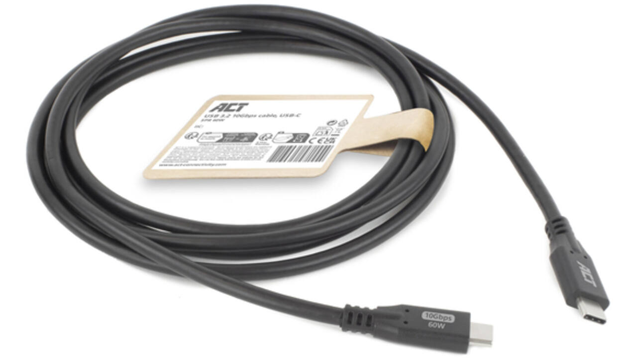 Kabel ACT USB-C 3.0 10Gbps 60W USB 1 meter