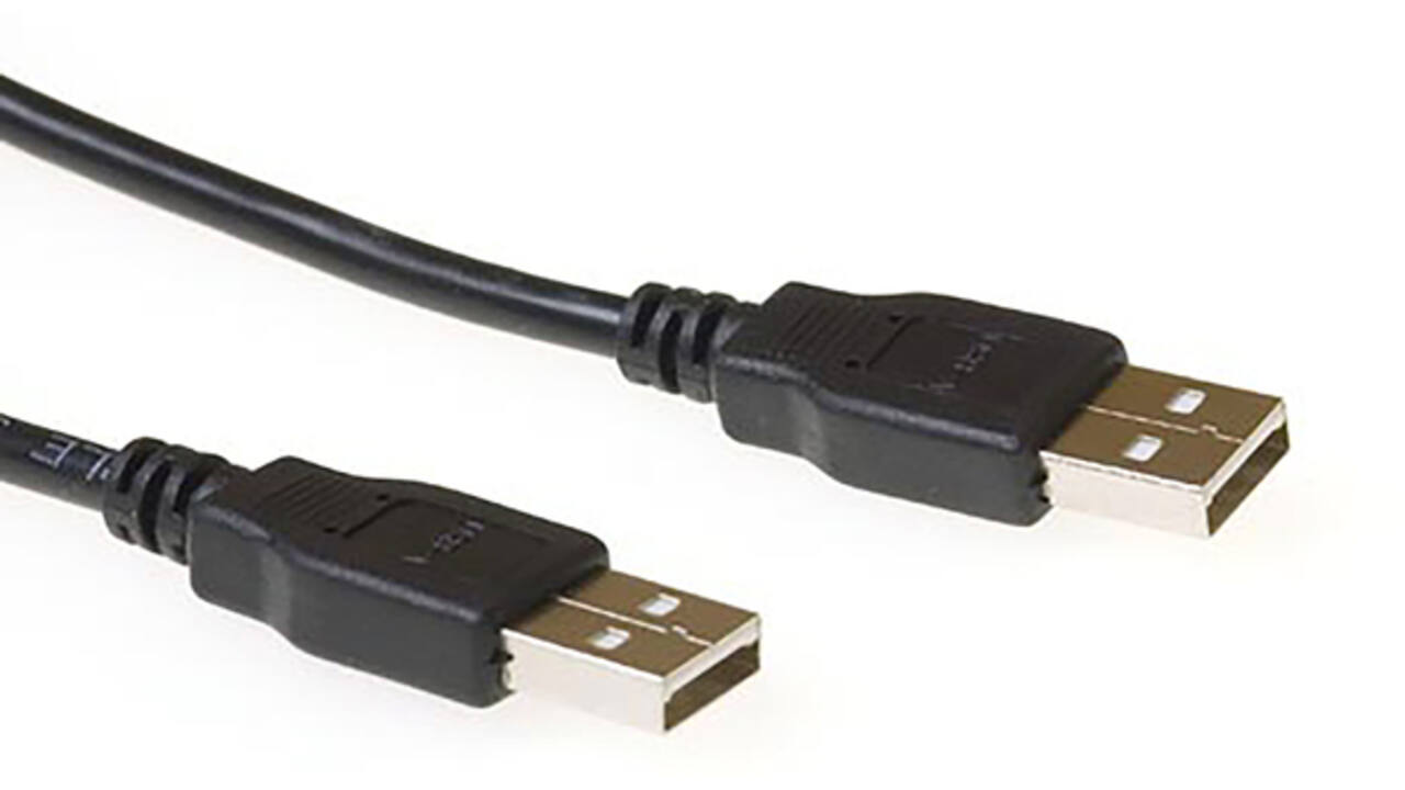 Kabel ACT USB 2.0 M-M zwart 2 meter