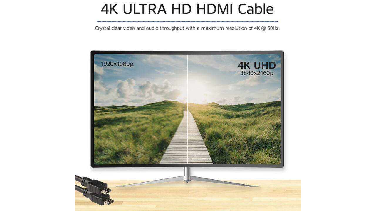 Kabel ACT HDMI ETH4K M/M zwart 2 meter
