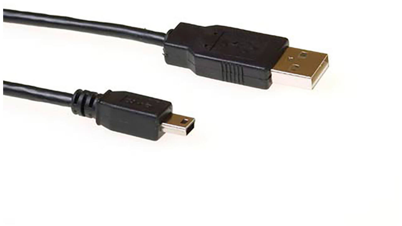 Kabel ACT USB 2.0 A male - USB mini B5 male 3 meter