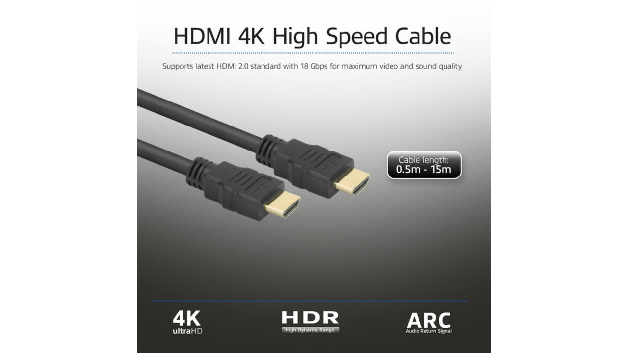 Kabel ACT HS v2.0 HDMI-A male - HDMI-A male (AWG30) 3 meter