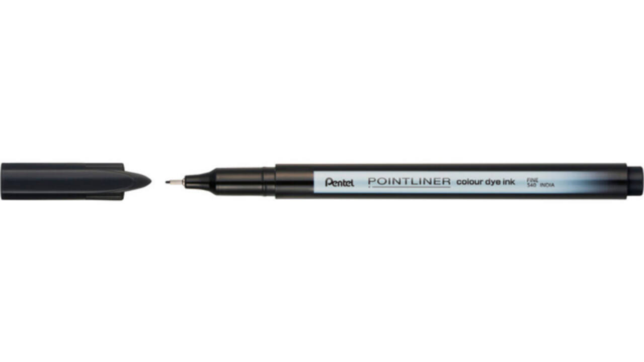 Fineliner Pentel Pointliner S40-A fijn zwart