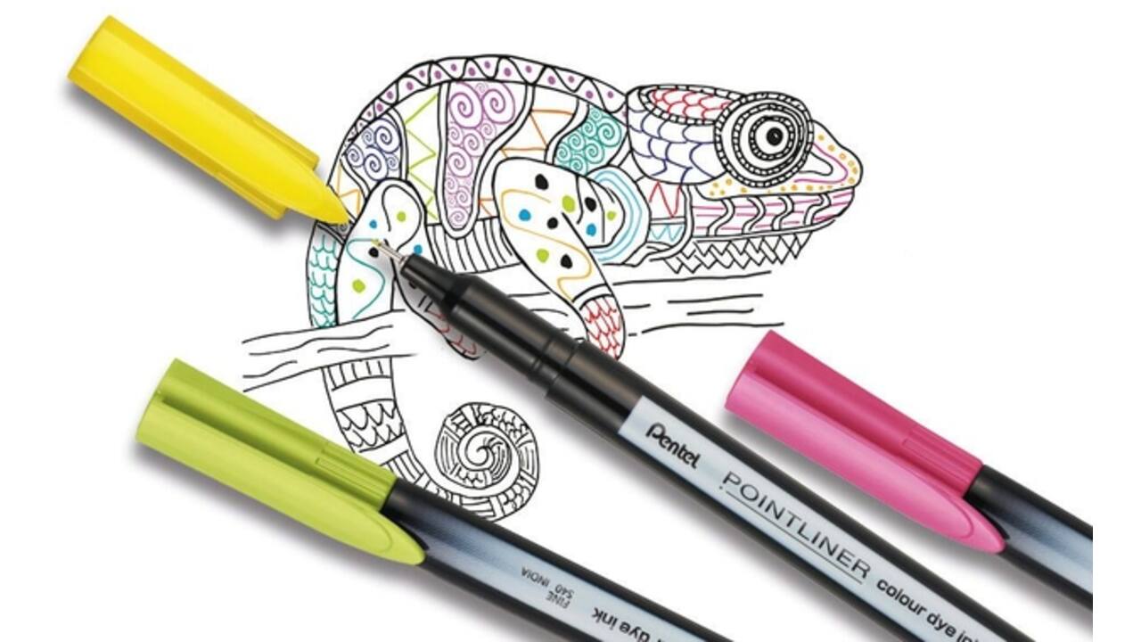 Fineliner Pentel Pointliner S40-A fijn zwart