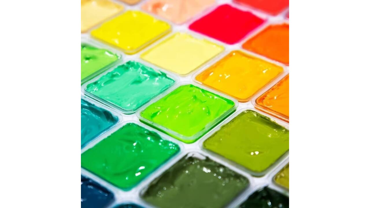 Gouache HIMI 56 kleuren 30gr inclusief neon en matellic opbergbox wit