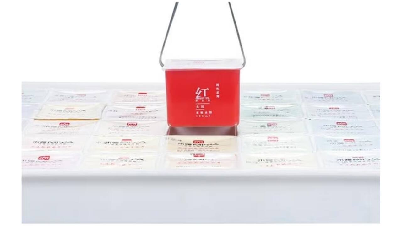 Gouache HIMI 56 kleuren 30gr inclusief neon en matellic opbergbox wit