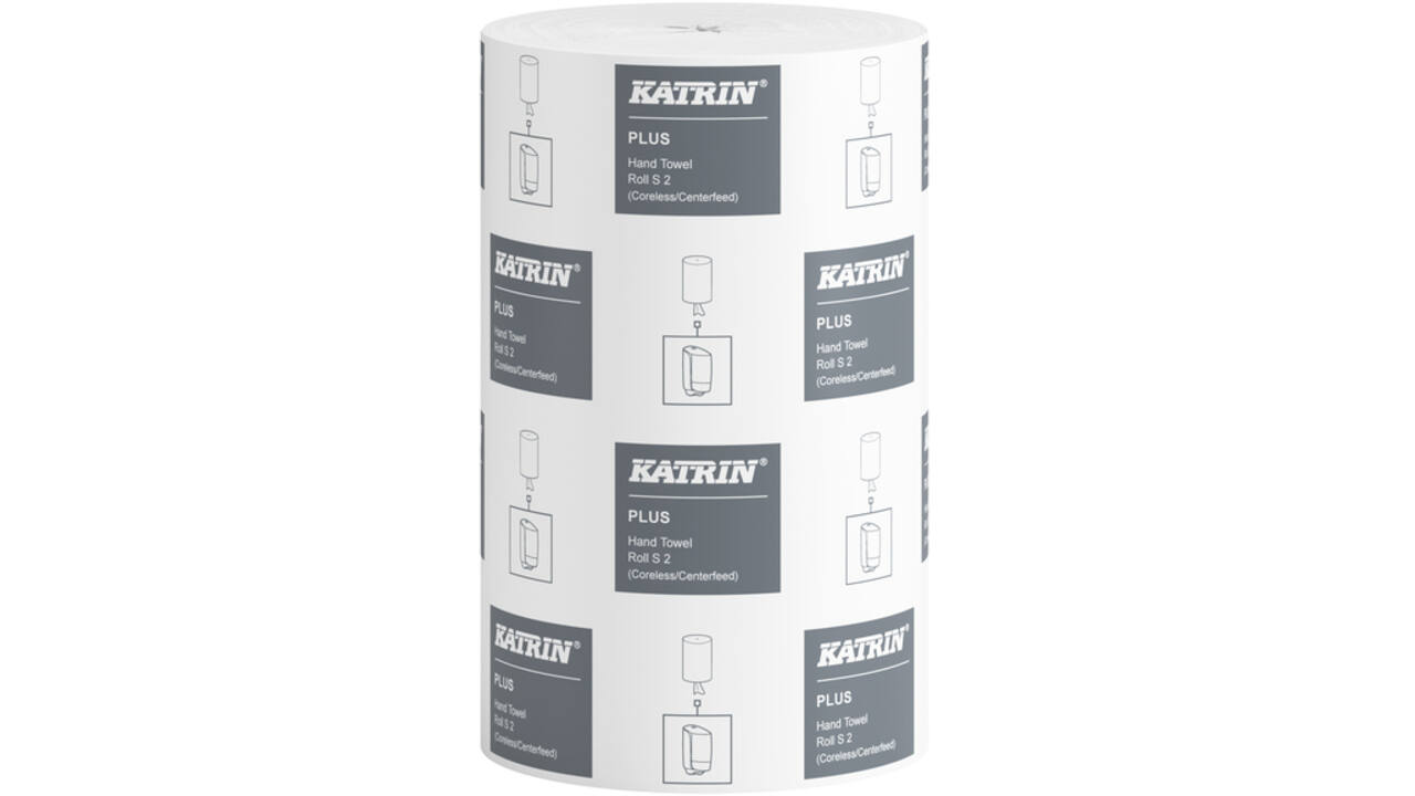 Poetspapier Katrin Plus klein 2-laags 240 vel wit 97494