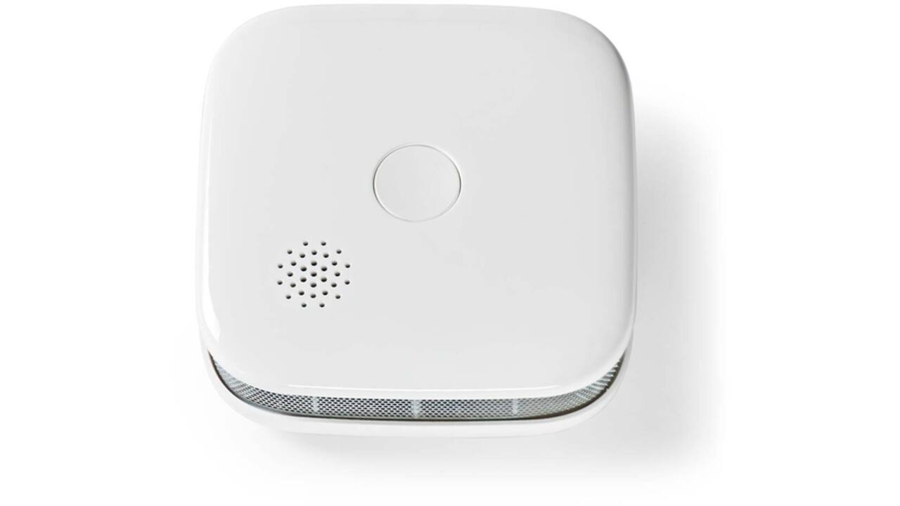 Rookmelder Nedis Smartlife Wifi 10 jaar sensor wit