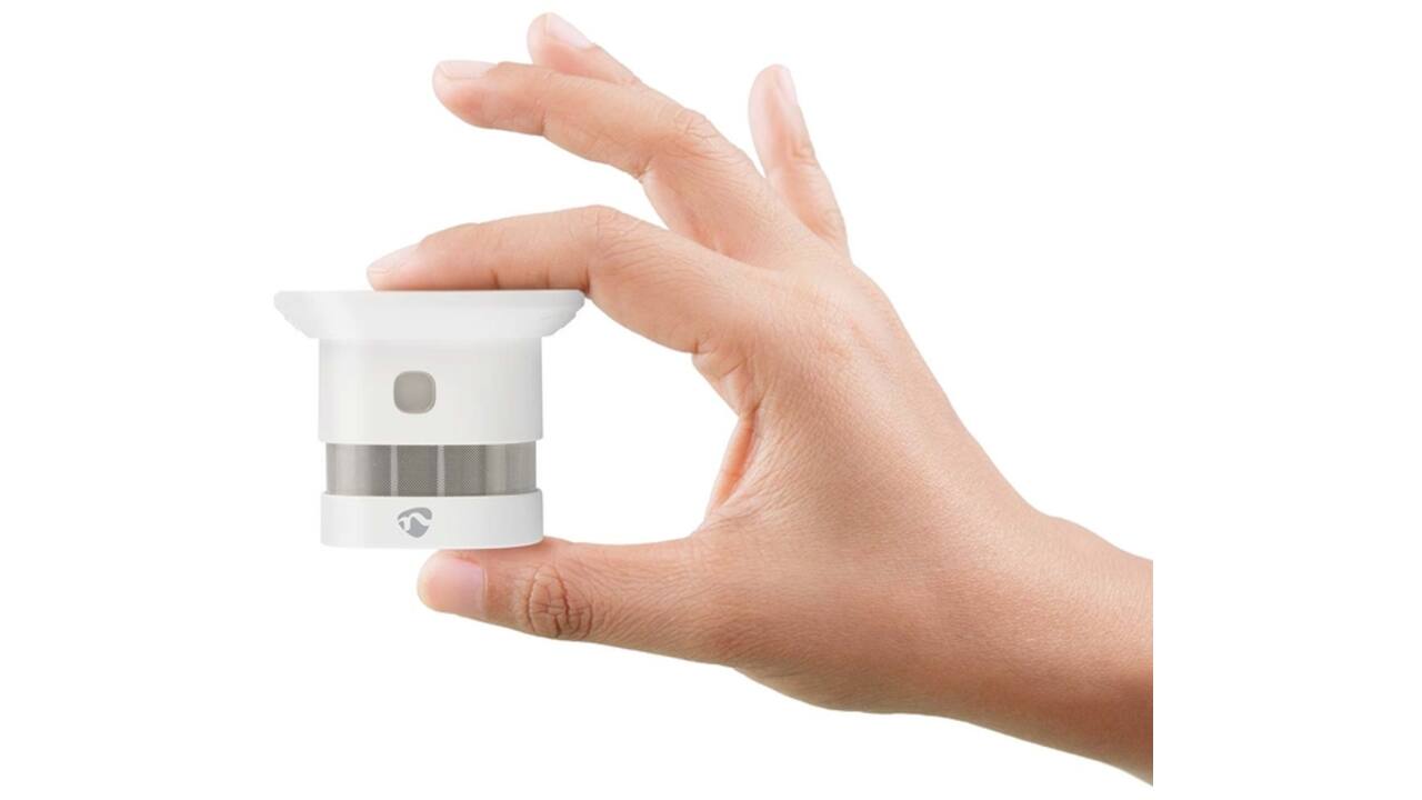 Rookmelder Nedis Smartlife Zigbee 3.0 Wifi 10 jaar sensor wit