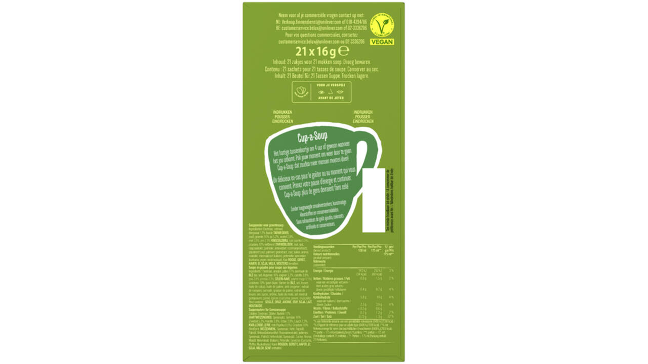 Cup-a-Soup Knorr groente 21x175ml