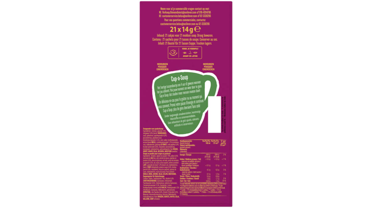 Cup-a-Soup Knorr Hongaarse goulash 21x175ml