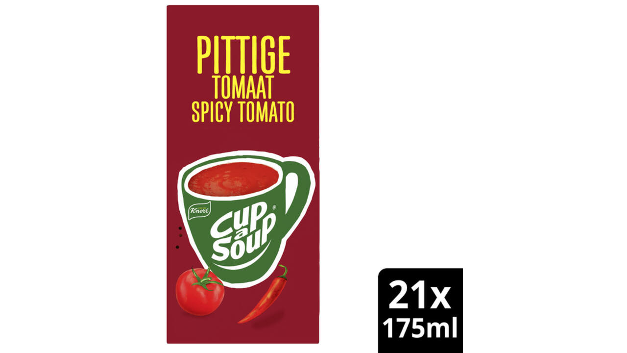 Cup-a-Soup Knorr pittige tomaat 21x175ml.