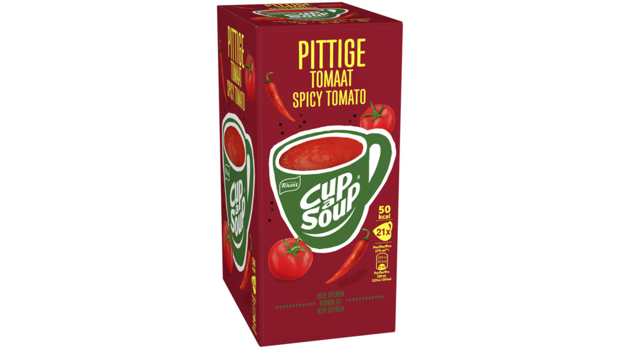Cup-a-Soup Knorr pittige tomaat 21x175ml.