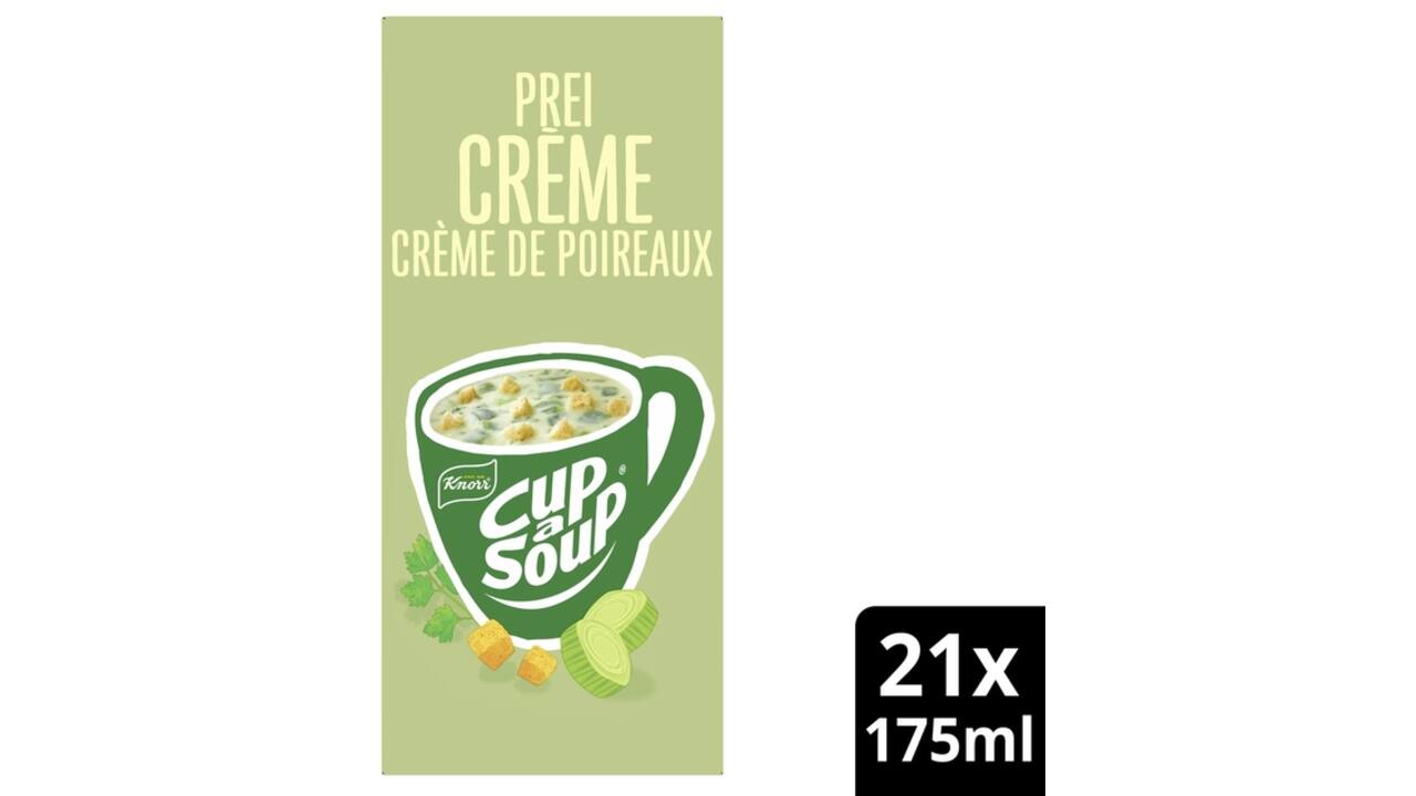 Cup-a-Soup Knorr prei-crème 21x175ml