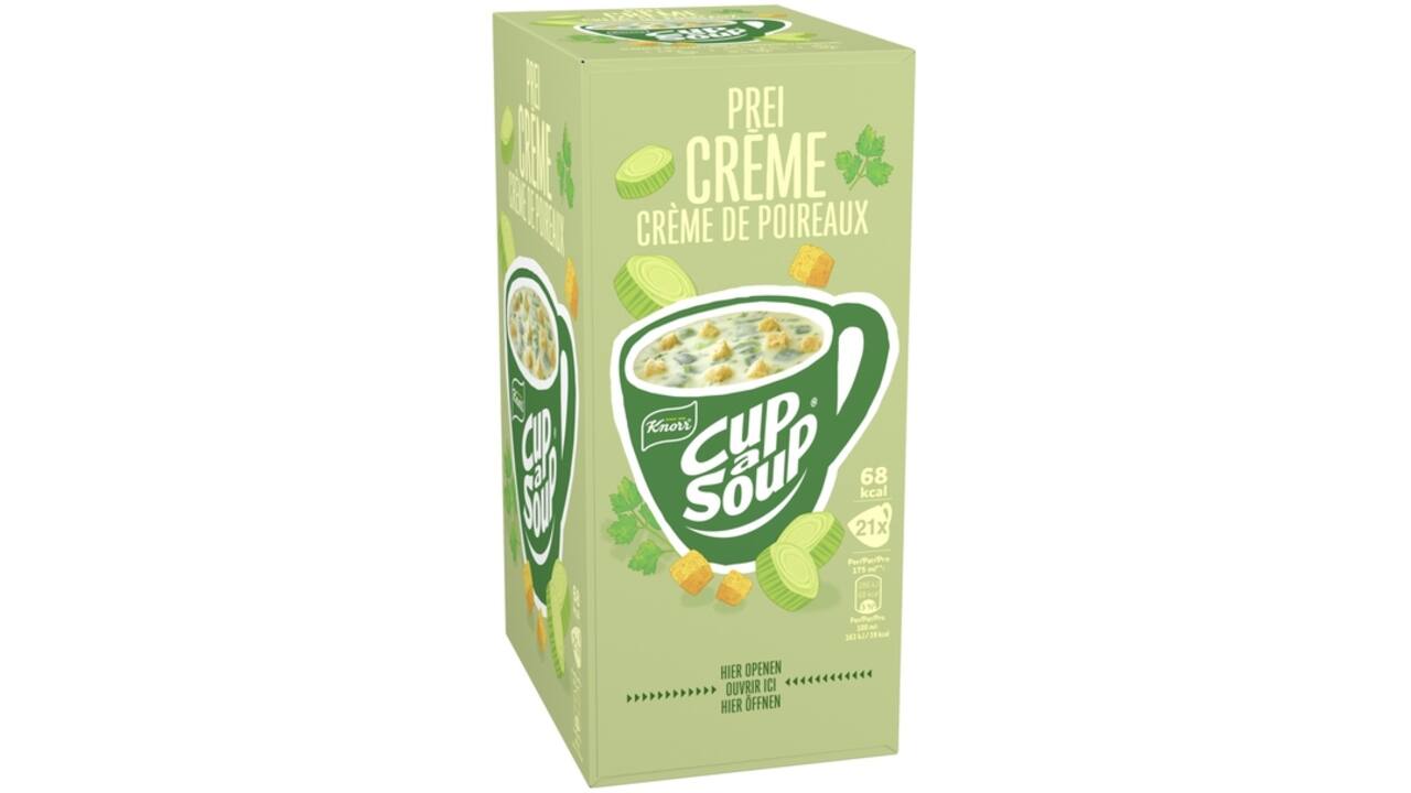 Cup-a-Soup Knorr prei-crème 21x175ml