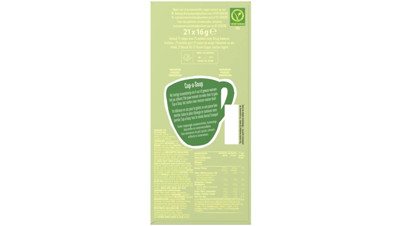 Cup-a-Soup Knorr prei-crème 21x175ml