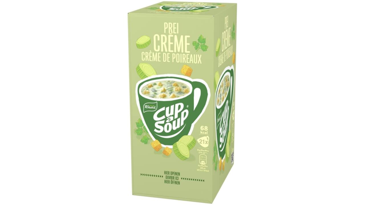 Cup-a-Soup Knorr prei-crème 21x175ml