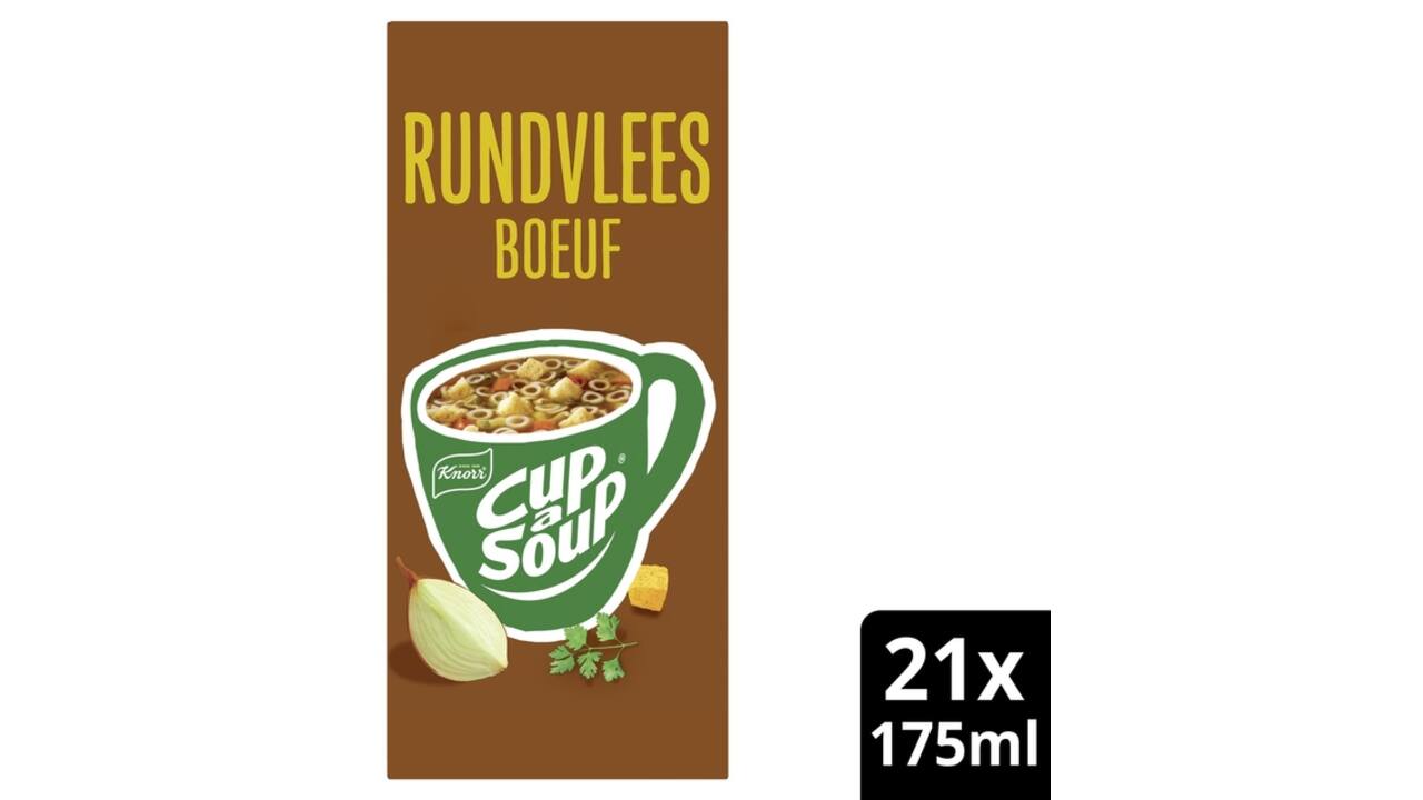 Cup-a-Soup Knorr rundvlees 21x175ml