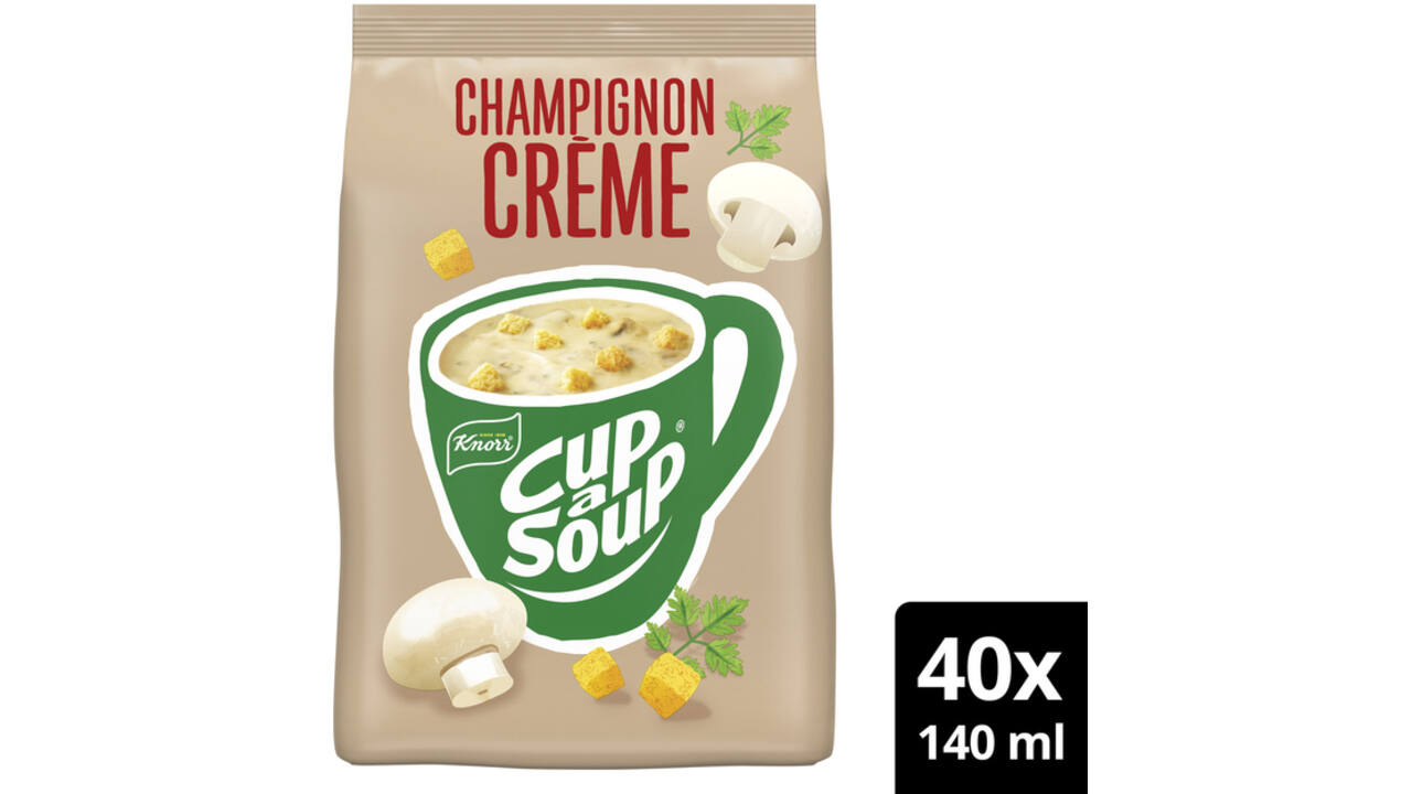 Cup-a-Soup Knorr machinezak champignon crème 140ml