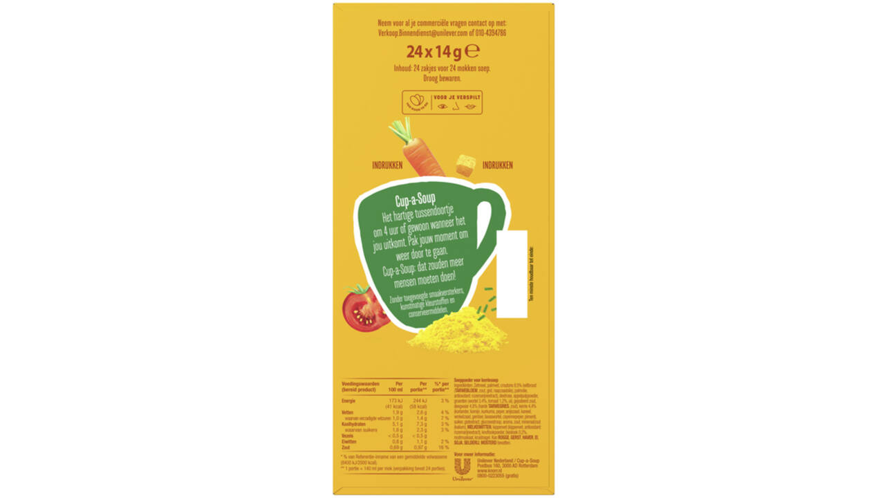Cup-a-Soup Knorr Indiase kerrie 24x140ml