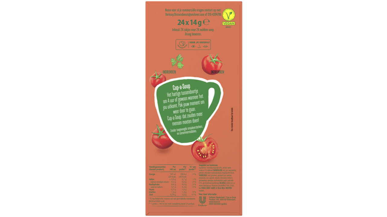 Cup-a-Soup Knorr tomaat 24x140ml