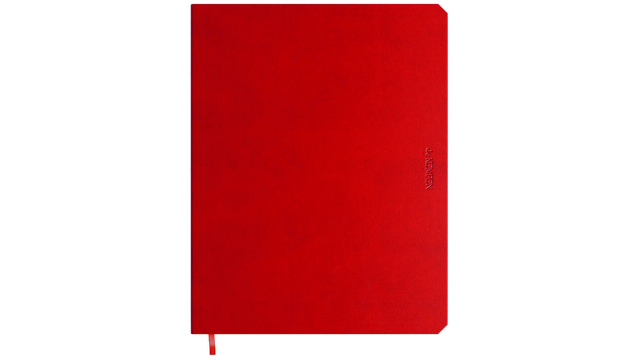 Notitieboek de KEMPEN Poppy 171x220mm lijn 192 pagina's 90gr rood