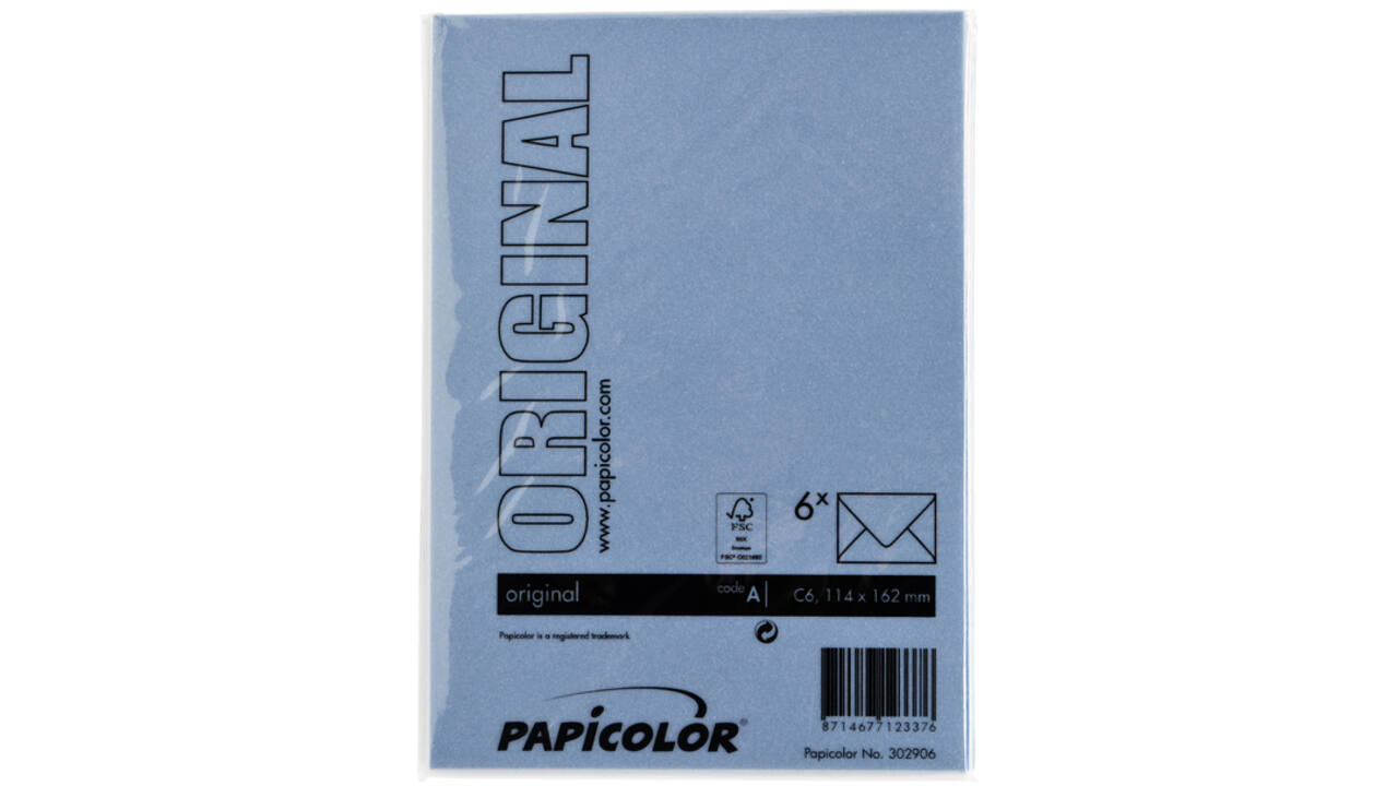 Envelop Papicolor C6 114x162mm donkerblauw