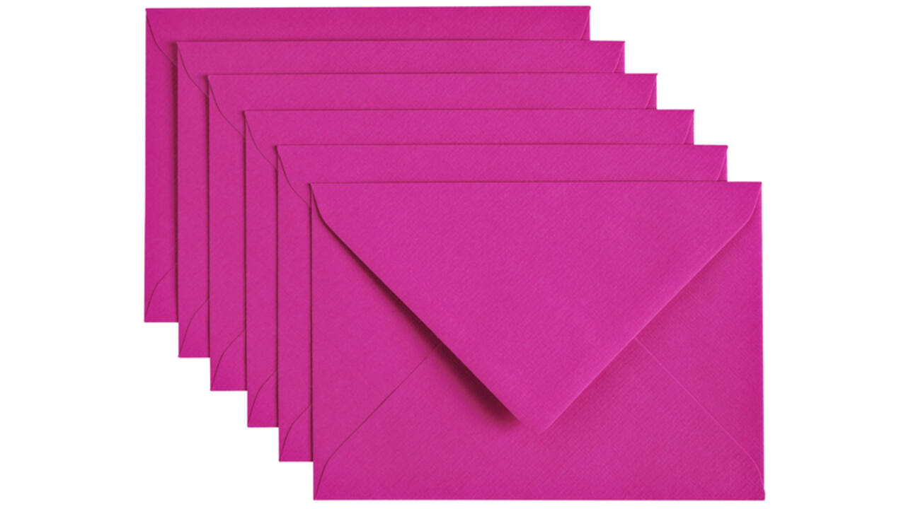 Envelop Papicolor C6 114x162mm felroze
