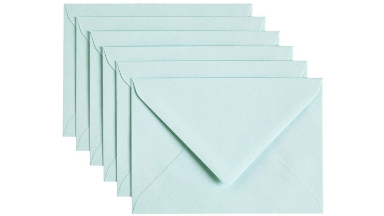 Envelop Papicolor C6 114x162mm zeegroen