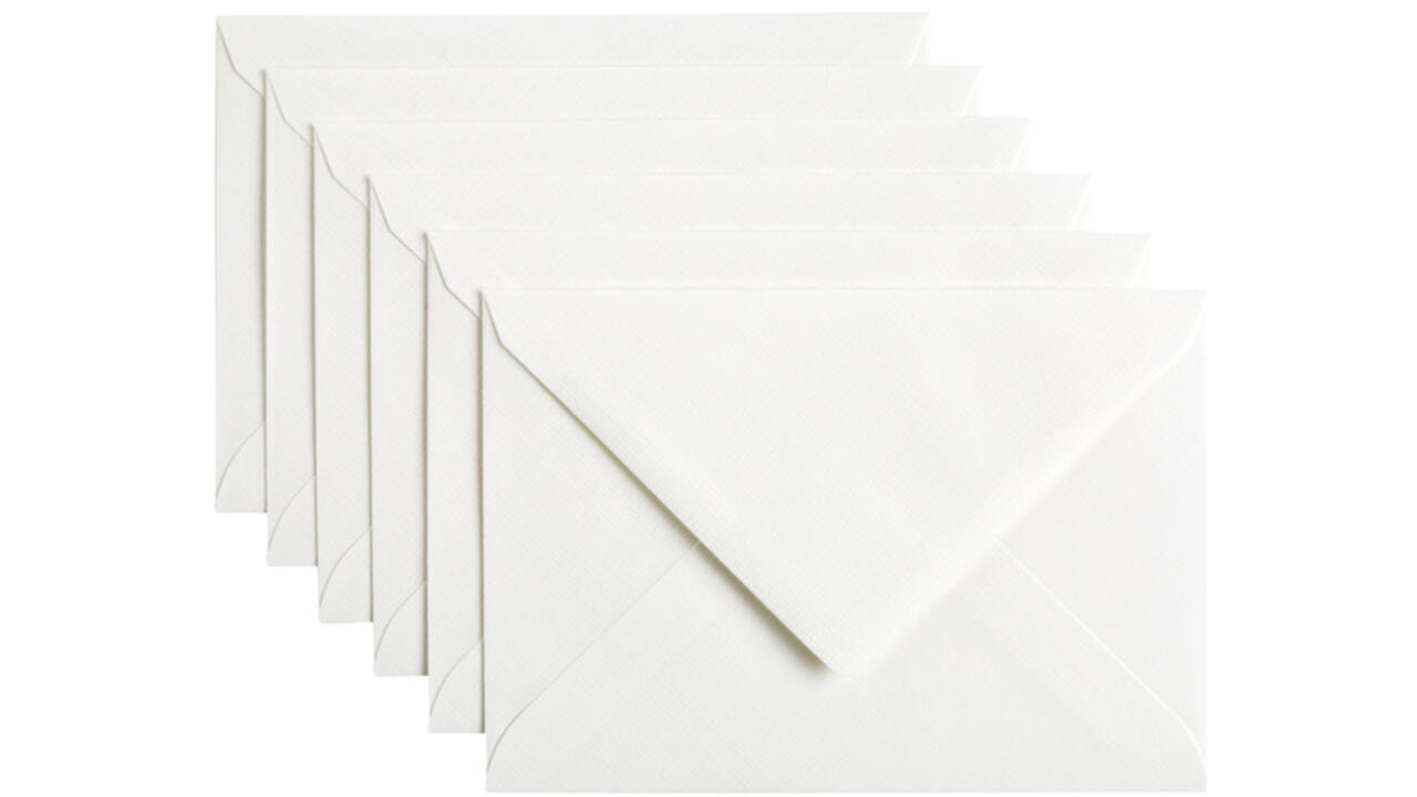 Envelop Papicolor C6 114x162mm hagelwit