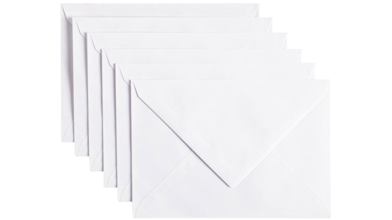 Envelop Papicolor C6 114x162mm kraft wit