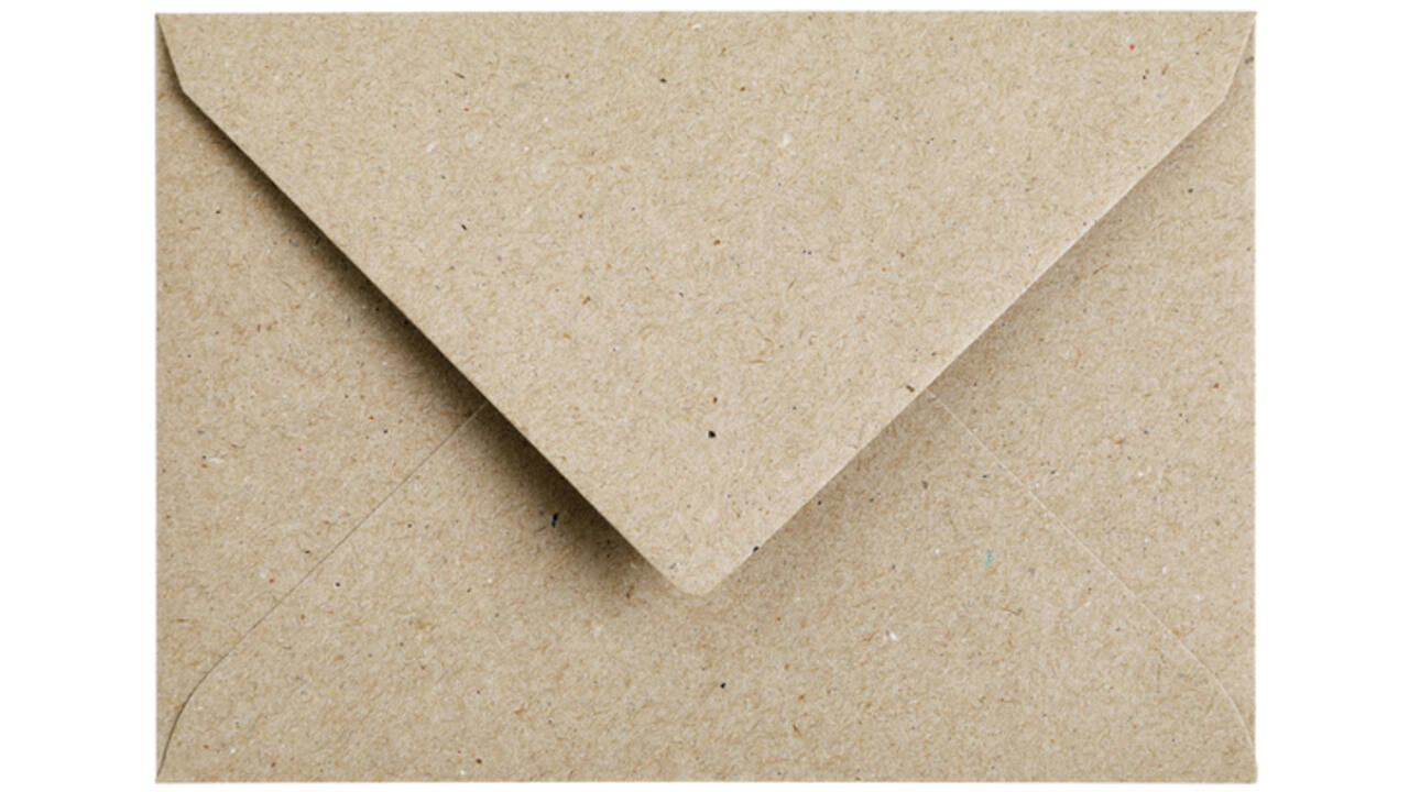 Envelop Papicolor C6 114x162mm kraft grijs