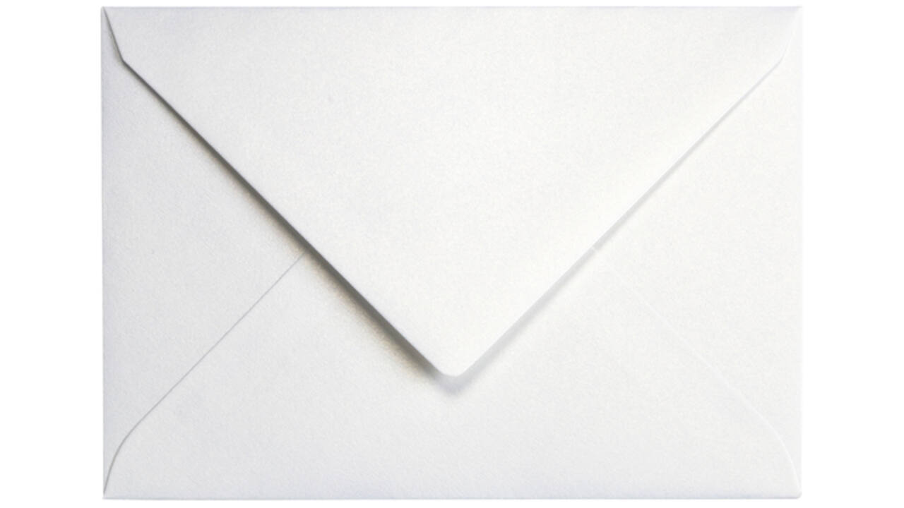 Envelop Papicolor C6 114x162mm metallic parelwit