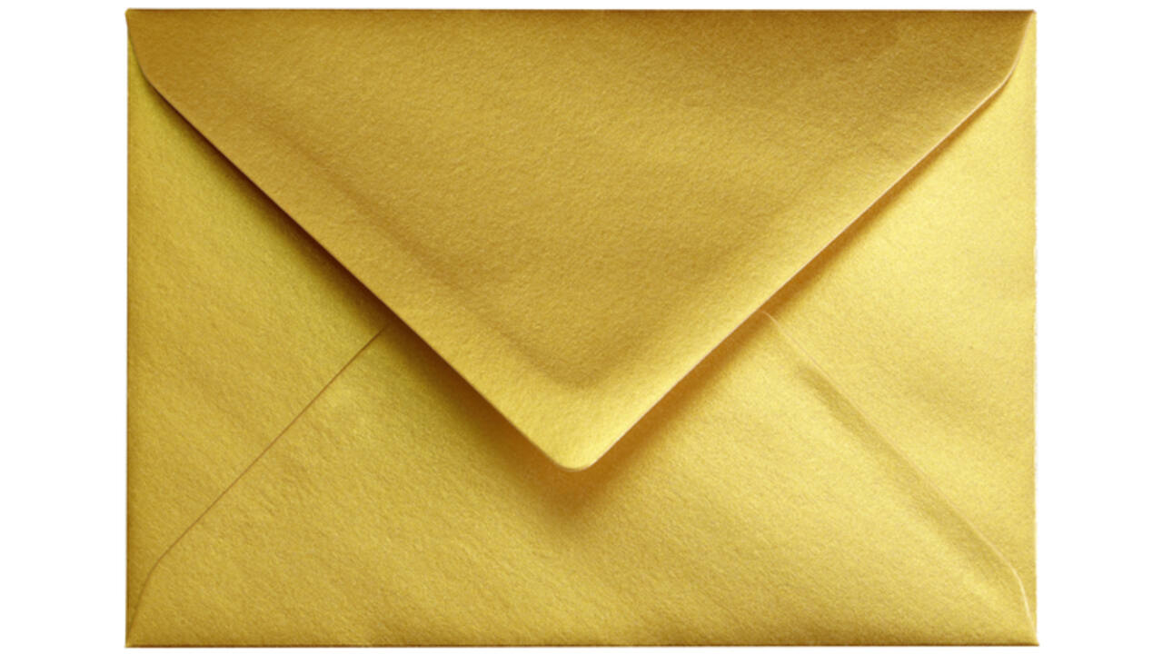 Envelop Papicolor C6 114x162mm metallic goud