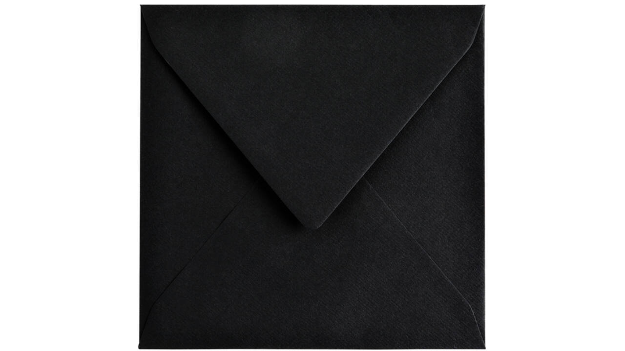 Envelop Papicolor 140x140mm ravenzwart