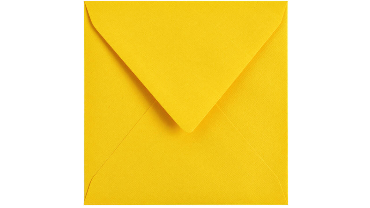 Envelop Papicolor 140x140mm dottergeel