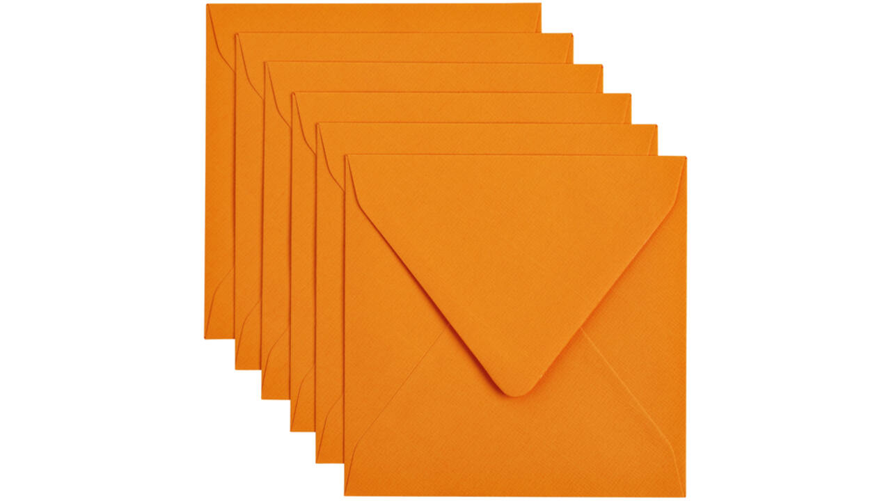Envelop Papicolor 140x140mm oranje
