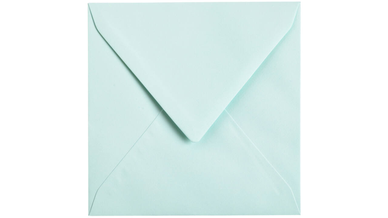 Envelop Papicolor 140x140mm zeegroen