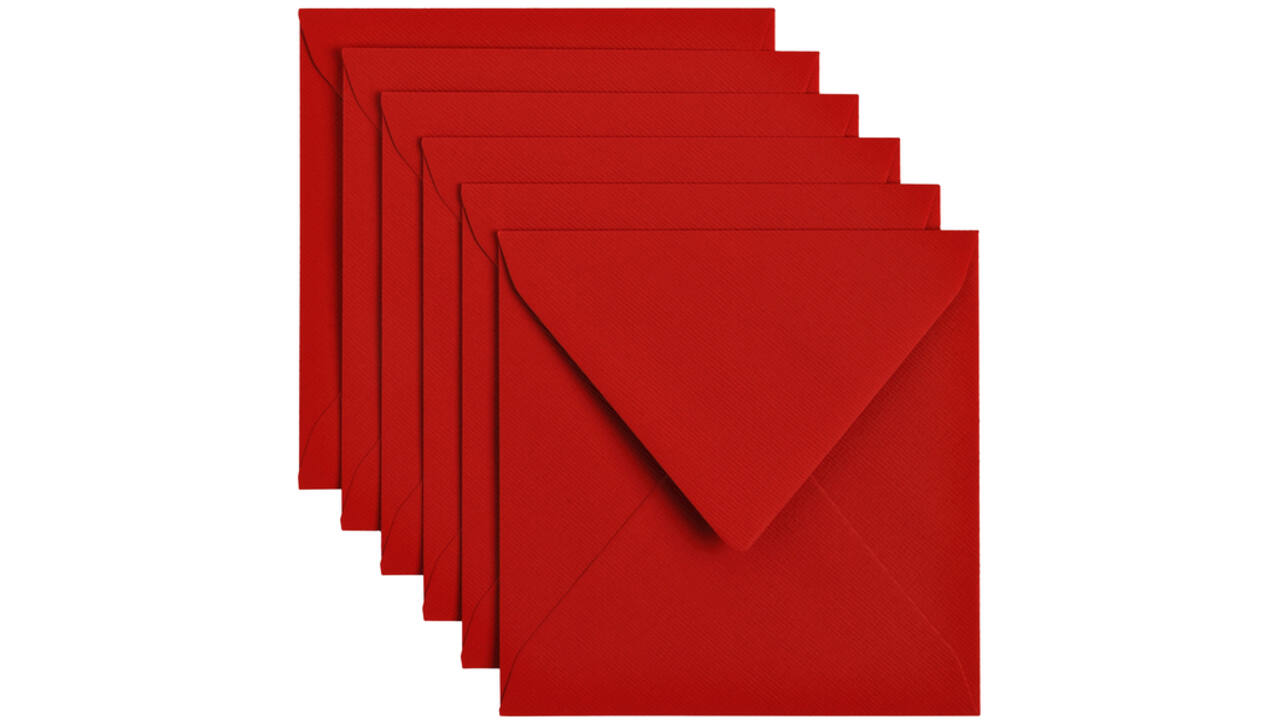 Envelop Papicolor 140x140mm rood